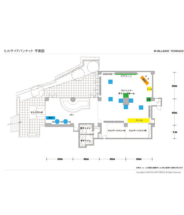 HILLSIDE BANQUET(ヒルサイド バンケット) - レイアウト