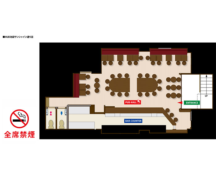 HUB 池袋サンシャイン通り店(ハブ) - レイアウト